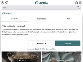 'cervera.se' screenshot