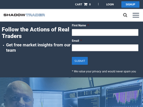 'shadowtrader.net' screenshot