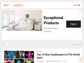 'footballorbit.com' screenshot