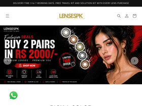 lensespk.com homepage screenshot