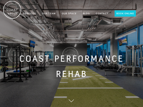 'coastperformancerehab.com' screenshot
