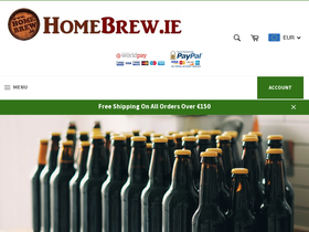HomeBrew.ie homepage screenshot