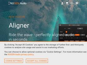 'nugenaudio.com' screenshot