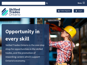'skilledtradesontario.ca' screenshot