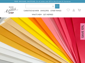 '12x12cardstock.shop' screenshot