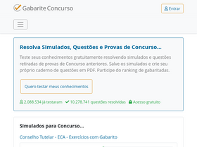 'gabarite.com.br' screenshot