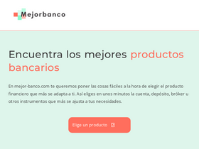 'mejor-banco.com' screenshot