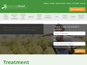 'treatmentabroad.com' screenshot