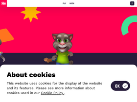 'talkingtomandfriends.com' screenshot