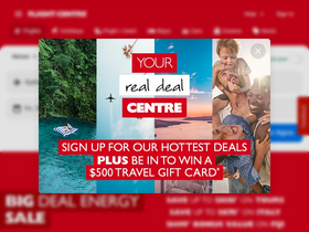 'flightcentre.com.au' screenshot