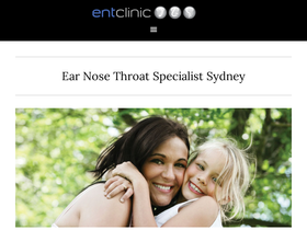'ent-surgery.com.au' screenshot