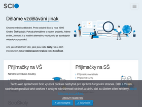 'scio.cz' screenshot
