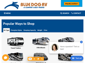 'bluedogrv.com' screenshot
