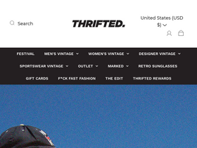 'thrifted.com' screenshot