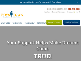'boystown.org' screenshot