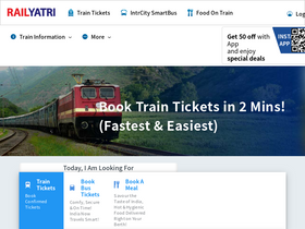 'railyatri.in' screenshot