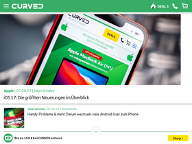 'curved.de' screenshot