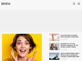 'moda.cz' screenshot