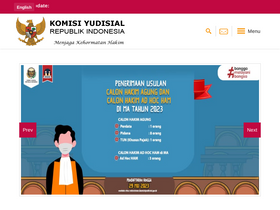 'komisiyudisial.go.id' screenshot