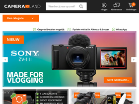 'cameraland.nl' screenshot