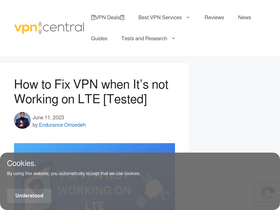 'vpncentral.com' screenshot