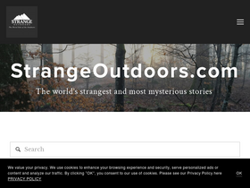 'strangeoutdoors.com' screenshot