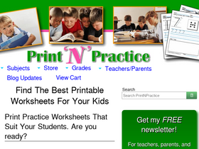 'printnpractice.com' screenshot