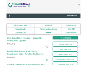 'gktodaybengali.in' screenshot