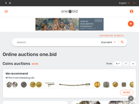'onebid.pl' screenshot
