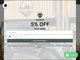 overlandaddict.com website screenshot