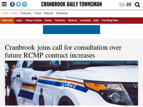 'cranbrooktownsman.com' screenshot