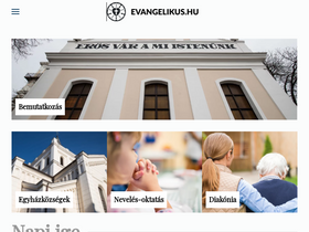 'lutheran.hu' screenshot