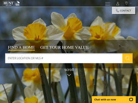 'huntrealestate.com' screenshot