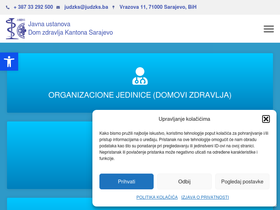 'judzks.ba' screenshot