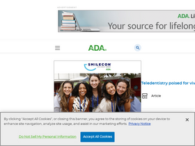 'siebel.ada.org' screenshot