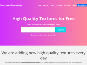 'textures4photoshop.com' screenshot