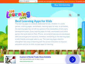'thelearningapps.com' screenshot