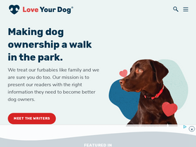 'loveyourdog.com' screenshot