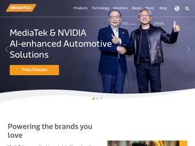 'mediatek.com' screenshot