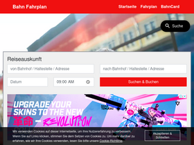 'dbfahrplan.com' screenshot