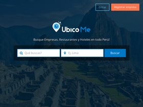 'ubicome.pe' screenshot