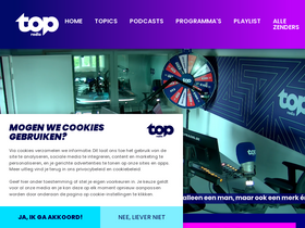 'topradio.be' screenshot