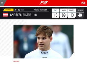 'fiaformula3.com' screenshot