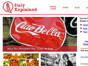 'italyexplained.com' screenshot