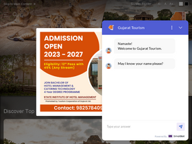 'gujarattourism.com' screenshot