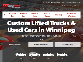 'ridetime.ca' screenshot