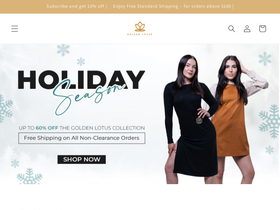 thegoldenlotus.store homepage screenshot