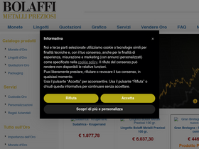 'bolaffioro.it' screenshot