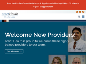 'arnothealth.org' screenshot