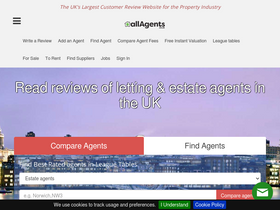 'allagents.co.uk' screenshot